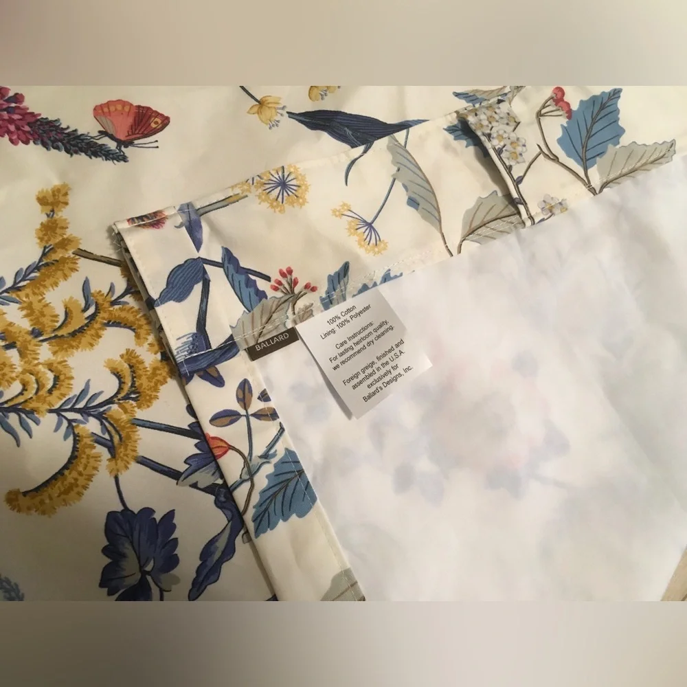 NWOT Ballard curtain 2 panels